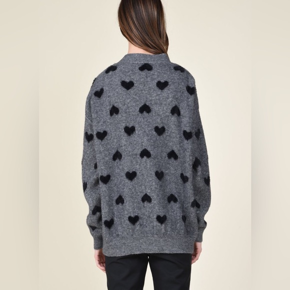 Heart patterned sweater - Picture 3 of 5